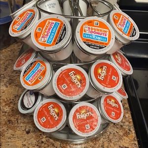 K-Cup Holder and K-Cups Included